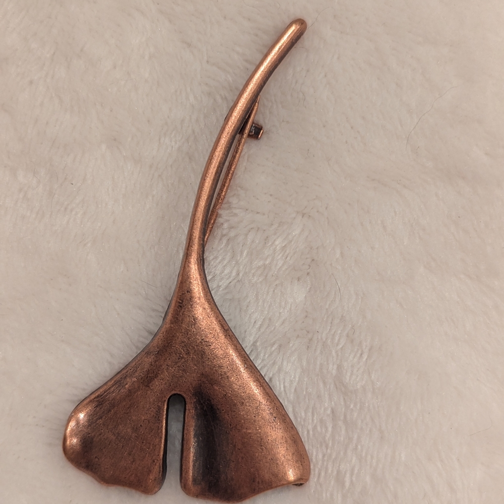 Bronze Leaf Brooch
